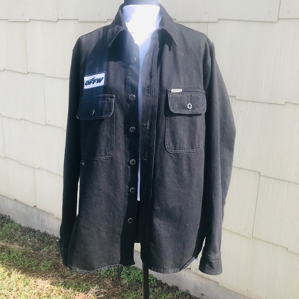 Main Label Offw Black Denim Jacket